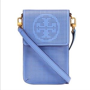 NWOT Tory Burch Perforated Crossbody Phone Wallet